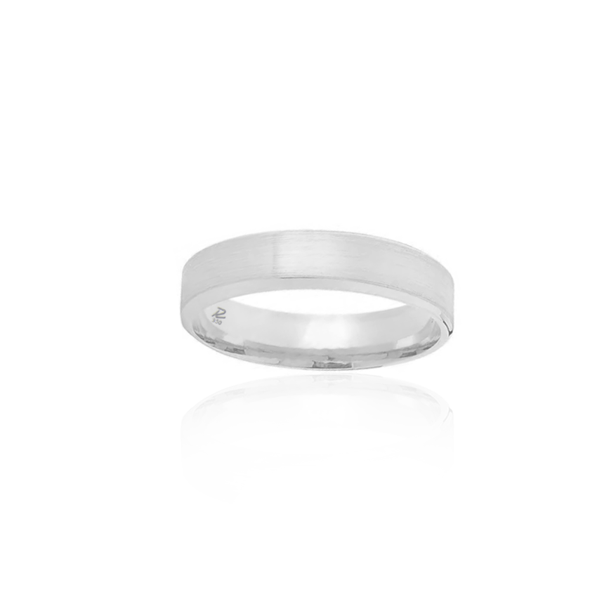 Aliança Contemporânea em Prata 950 - 4,0mm