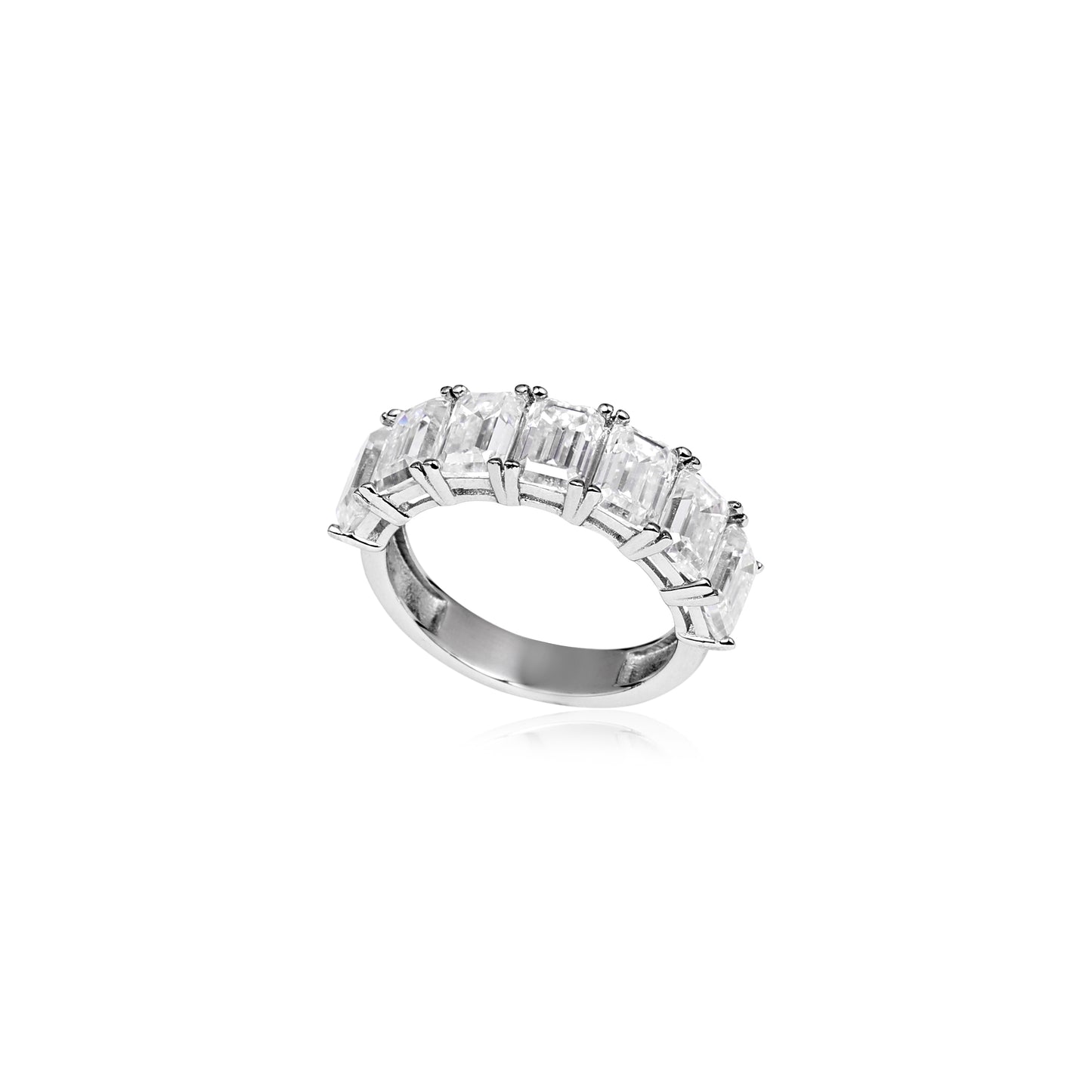 Meia Aliança Baguetes 5.60ct