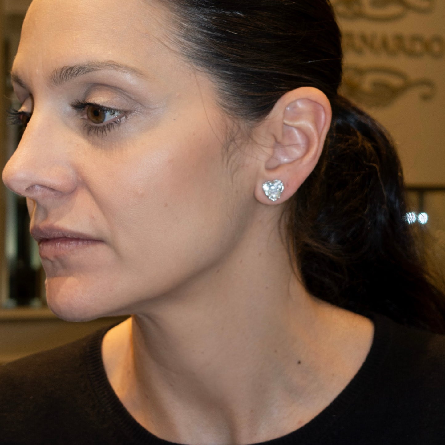 Brinco Coração Topázio