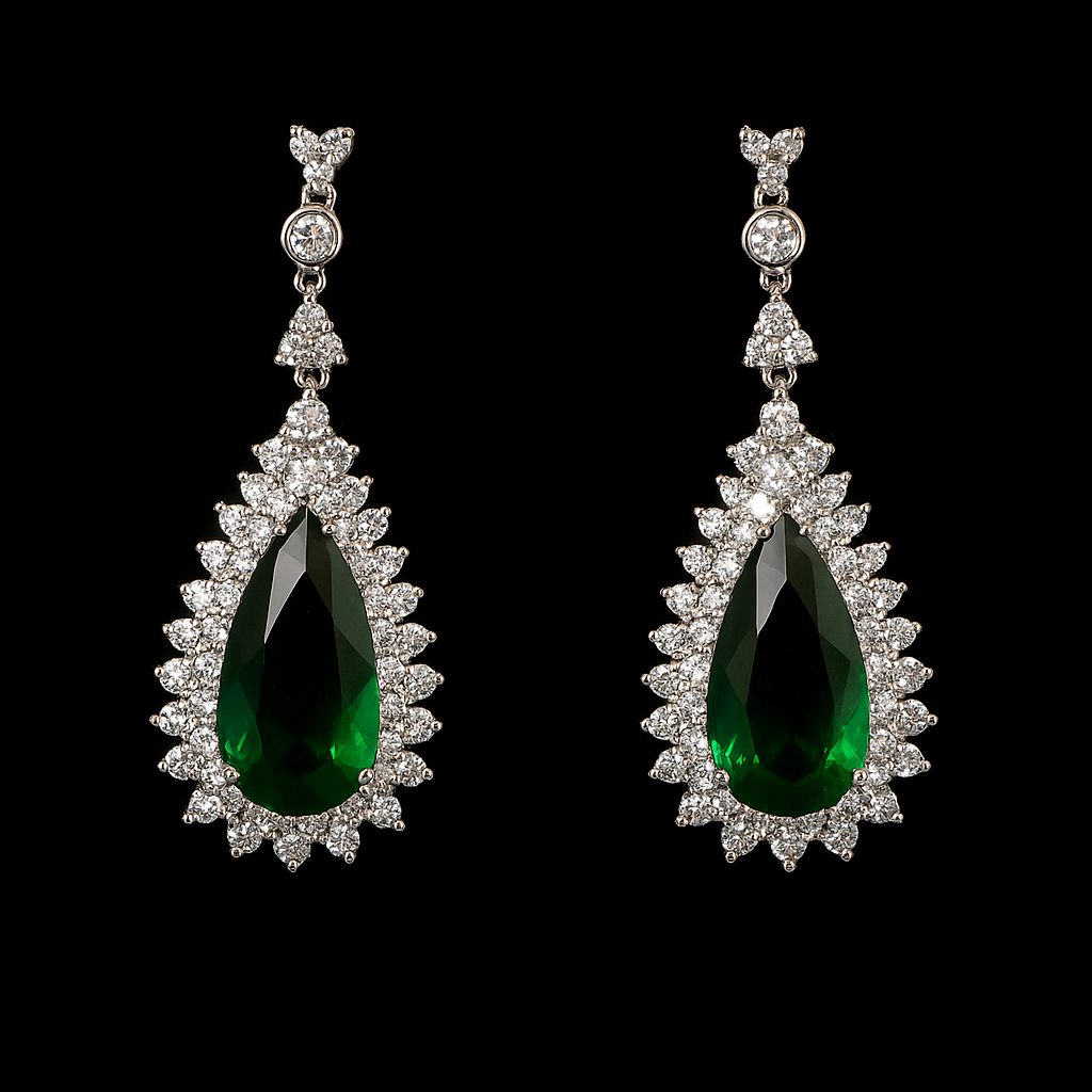 Brinco Turmalina Verde