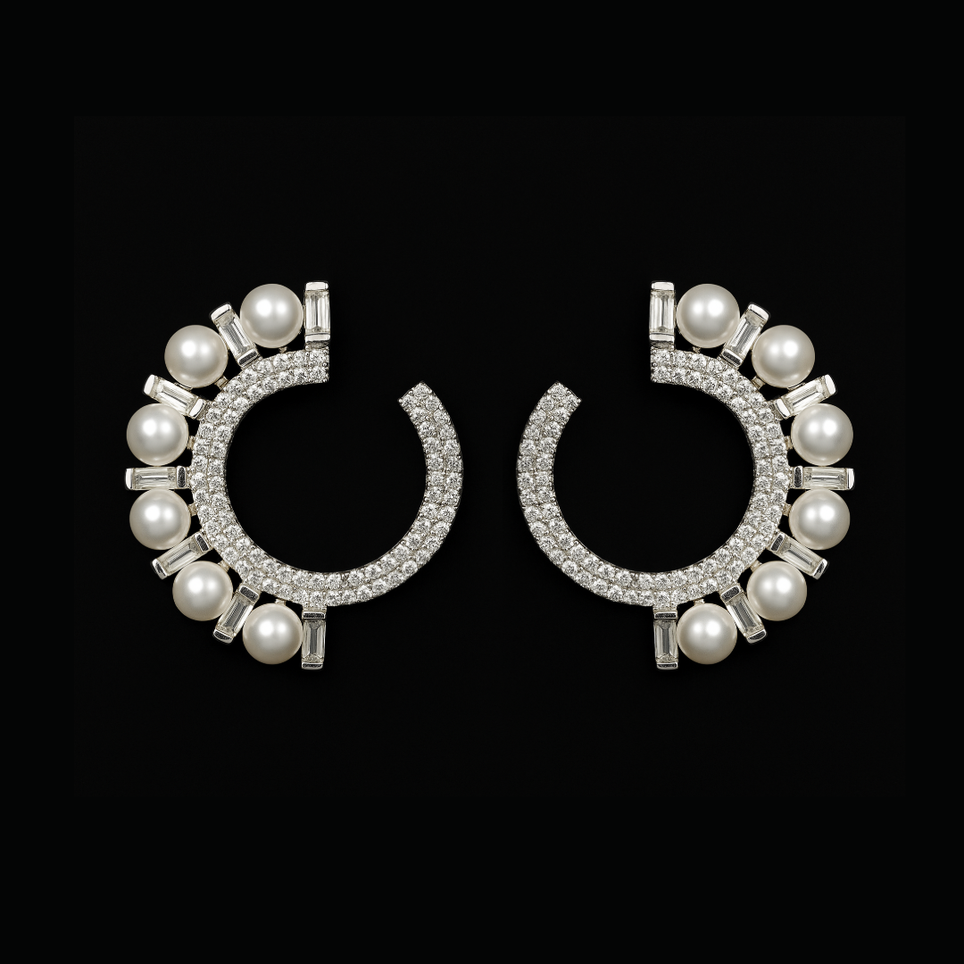 Brinco Argola em Pérola