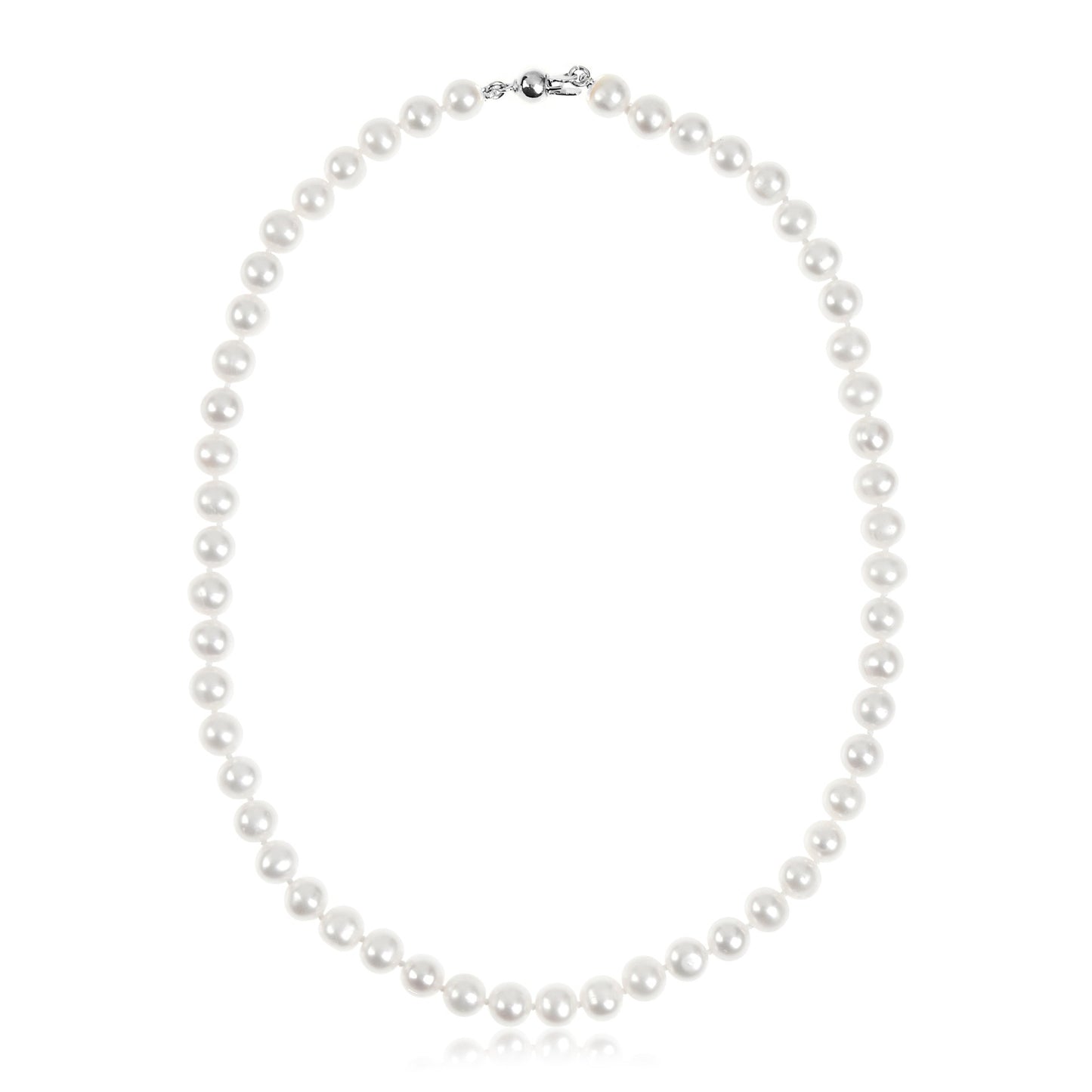 Colar Pérolas Naturais 8mm 38cm