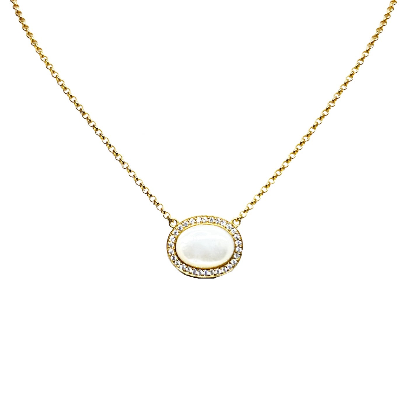 Colar Madrepérola Cabochon