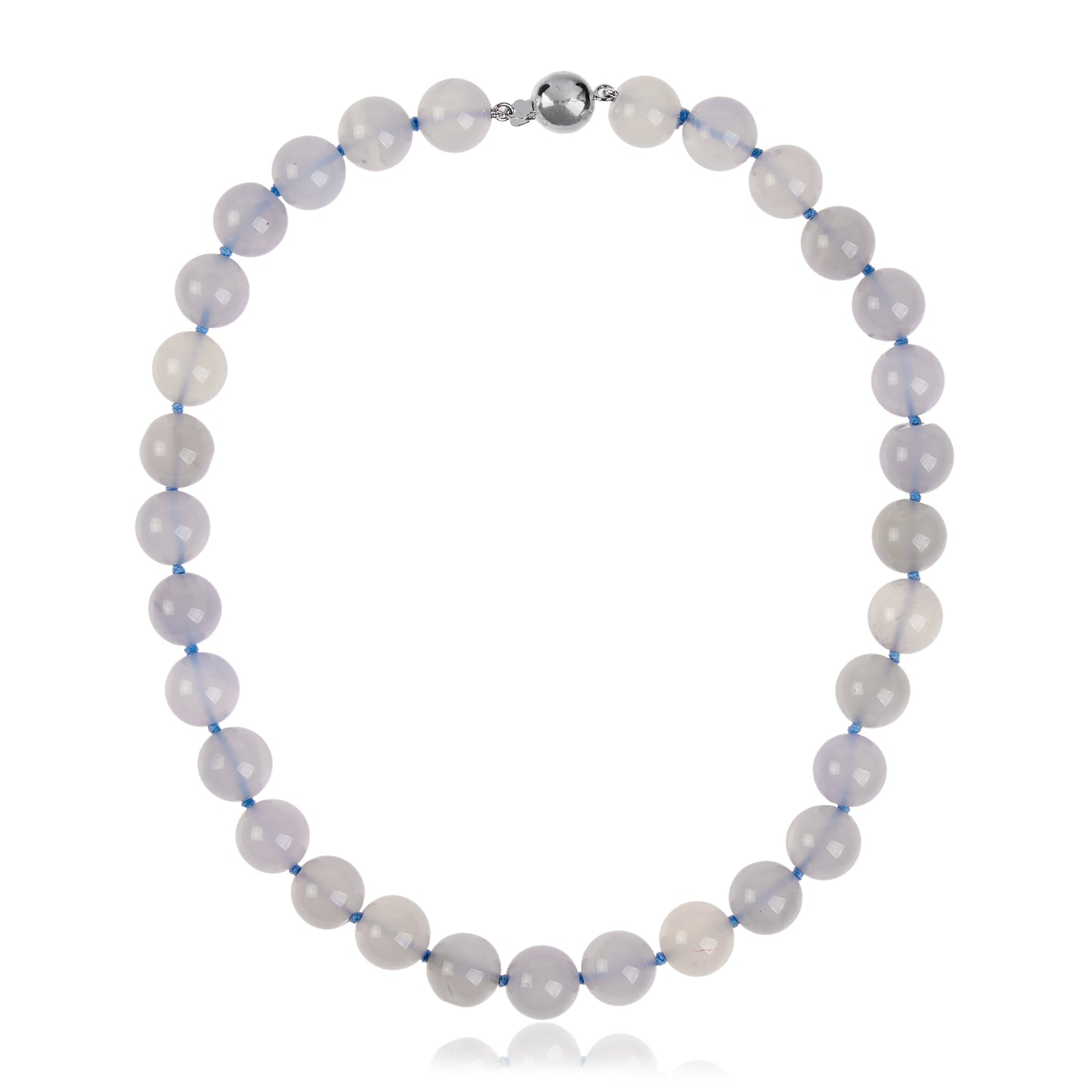 Colar em Calcedônia Natural