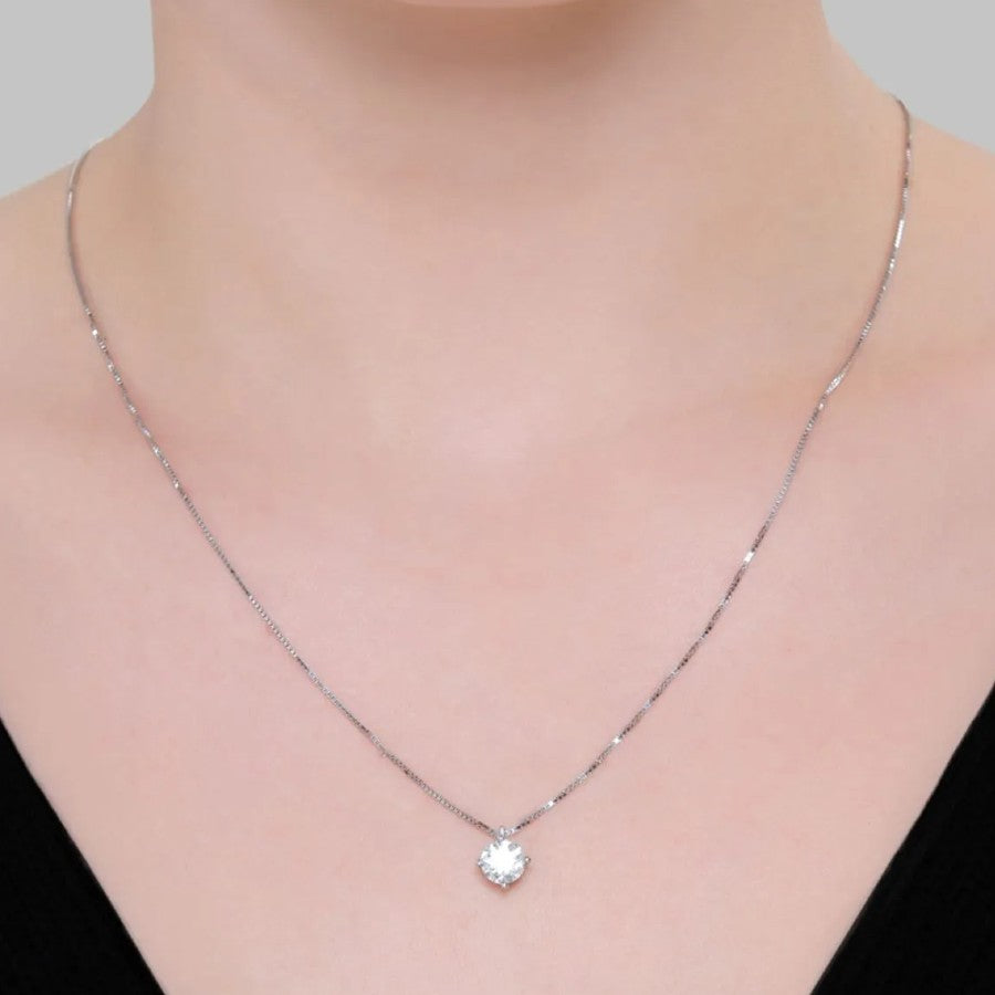 Colar Solitário Moissanita 1,00ct