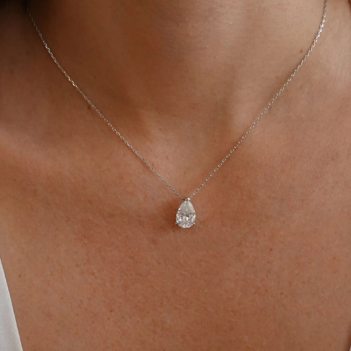 Colar Gota Moissanita 1,25ct