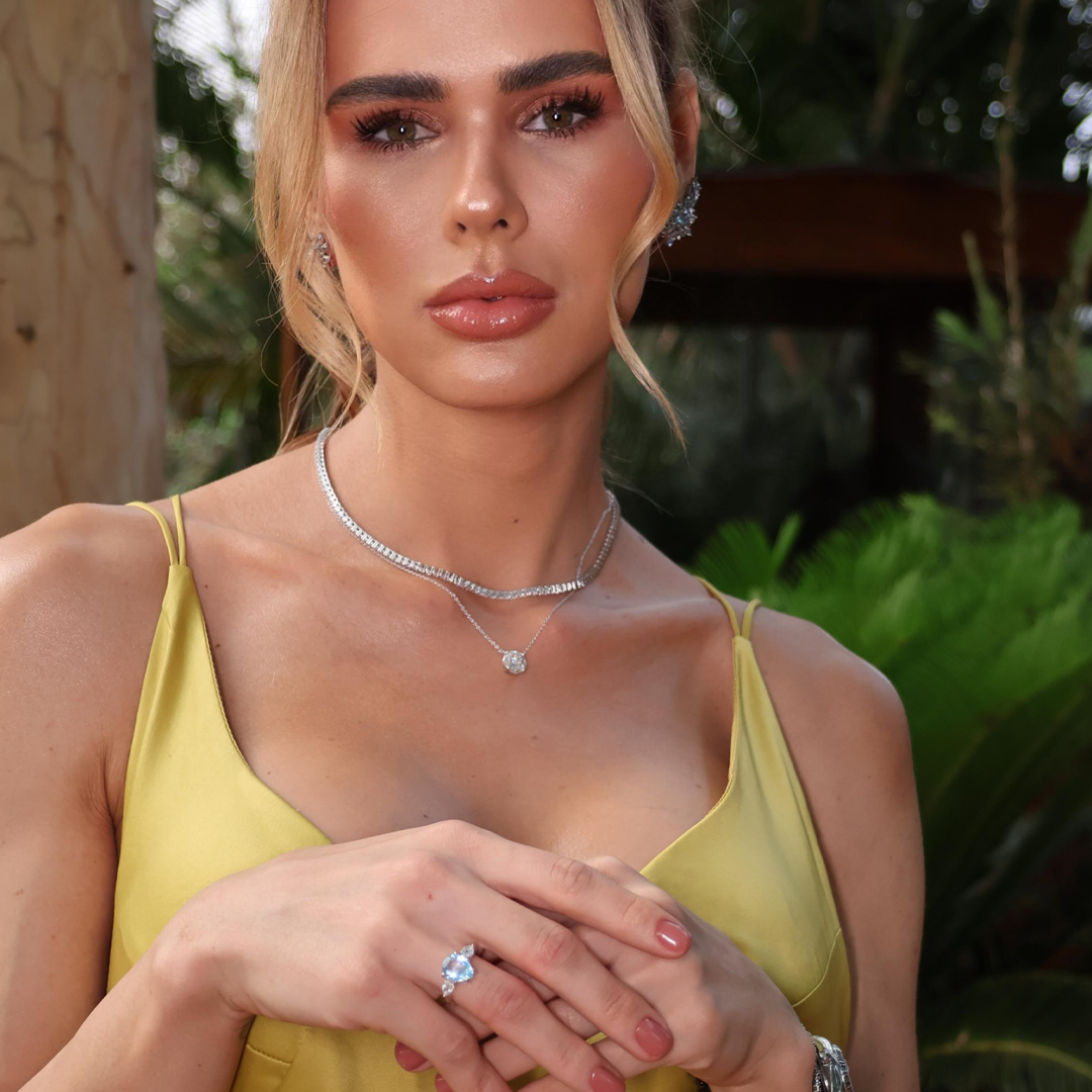 Colar Riviera Moissanita 8,40ct