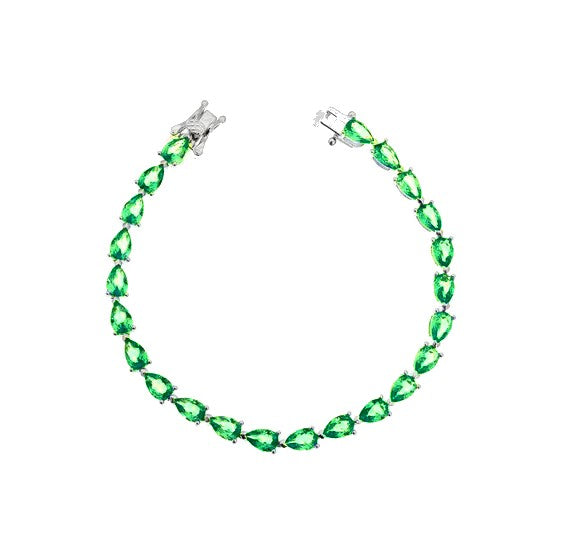 Pulseira Riviera de Gotas Esmeralda