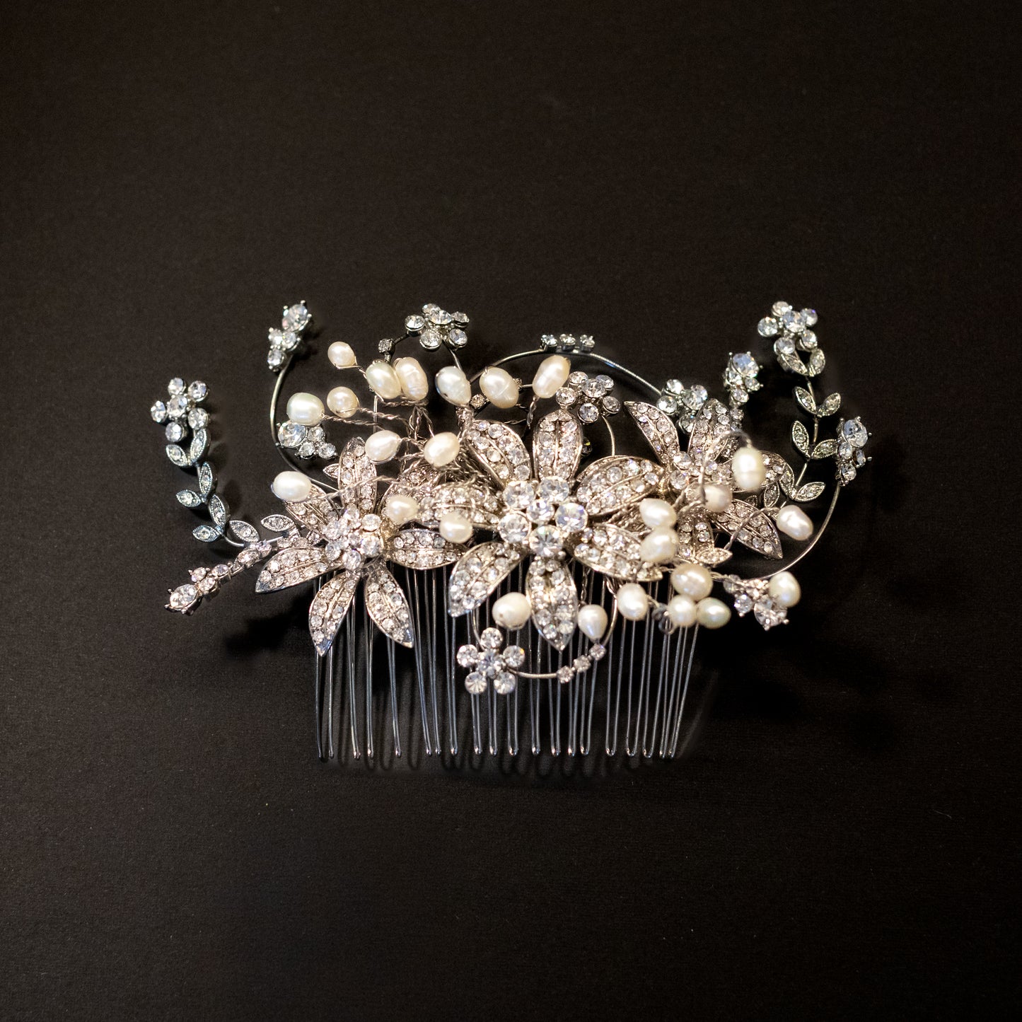 Pente Madeleine com Pérolas