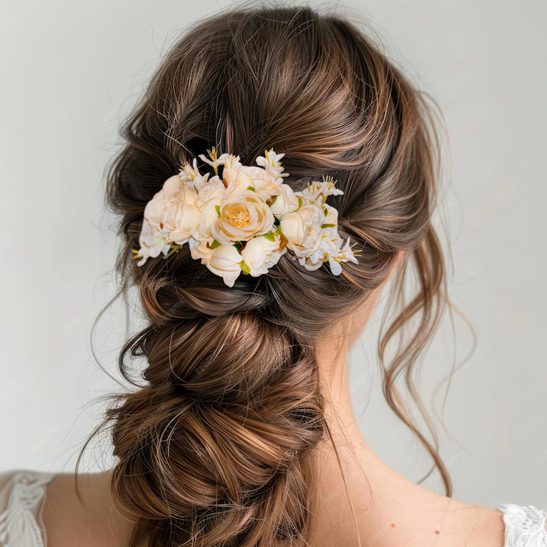 Pente Composição de Mini Rosas