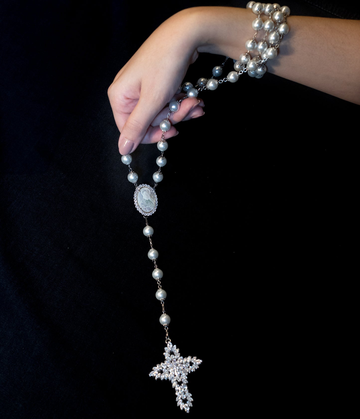 Terço de Cristal N. Sra. Das Graças