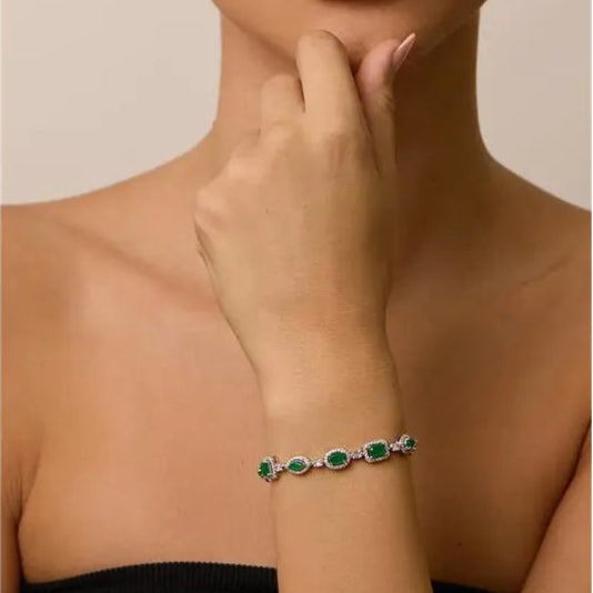 Pulseira Composição de Esmeraldas