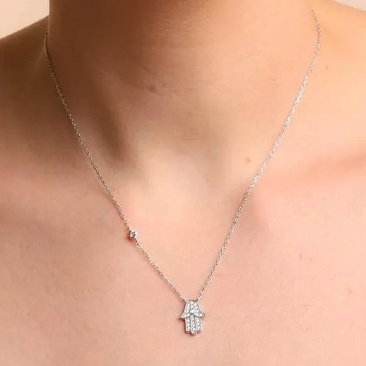 Colar Hamsa - Mão de Fátima