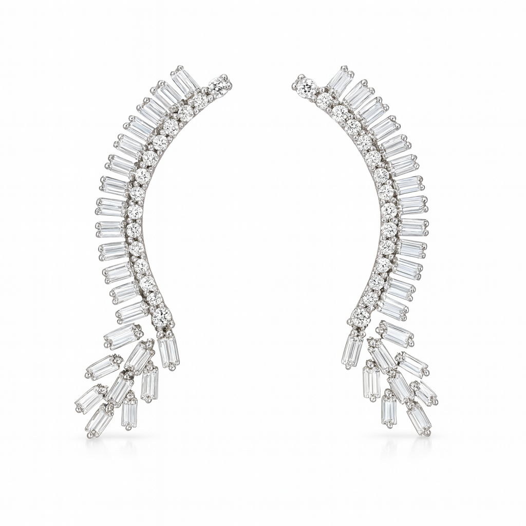 Brinco Earcuff Baguetes