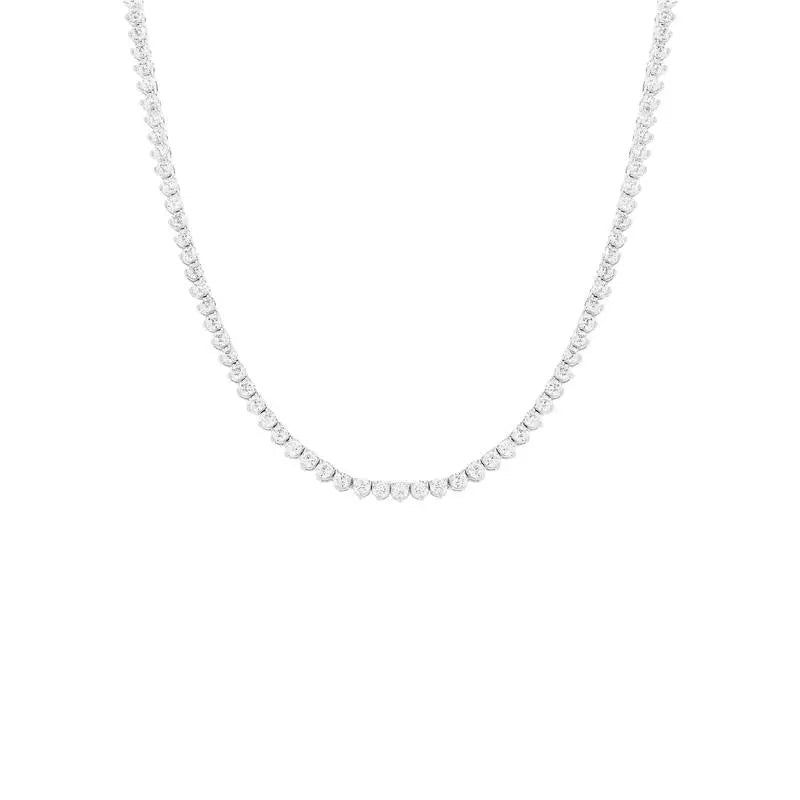 Colar Riviera 2mm 3 Garras Zircônia