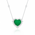Colar Coração 15mm com Moldura