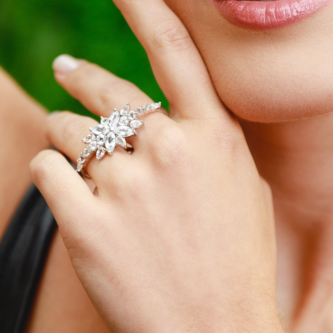 Anel Dois Dedos Star Zircônias