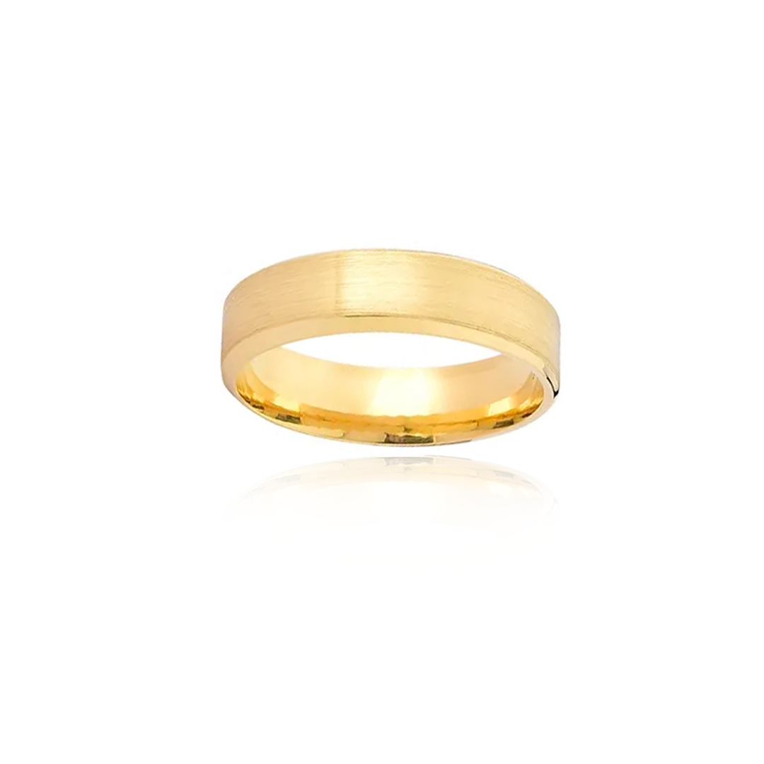 Aliança Contemporânea em Prata 950 - 5,0mm