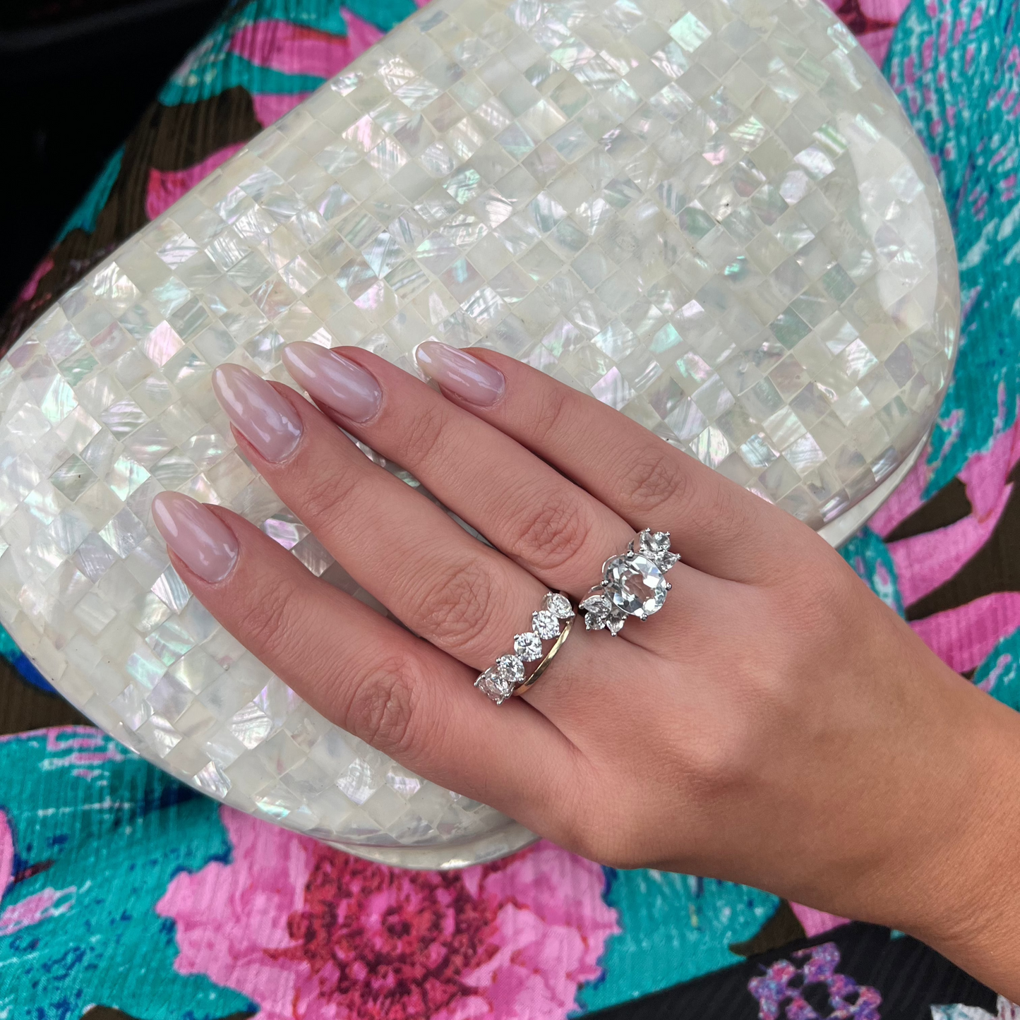 Anel Georgia Topázio Incolor