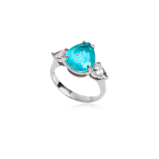 Anel Amandy Turmalina Paraíba Fusion