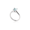 Anel Solitário 1,50ct Topázio Azul
