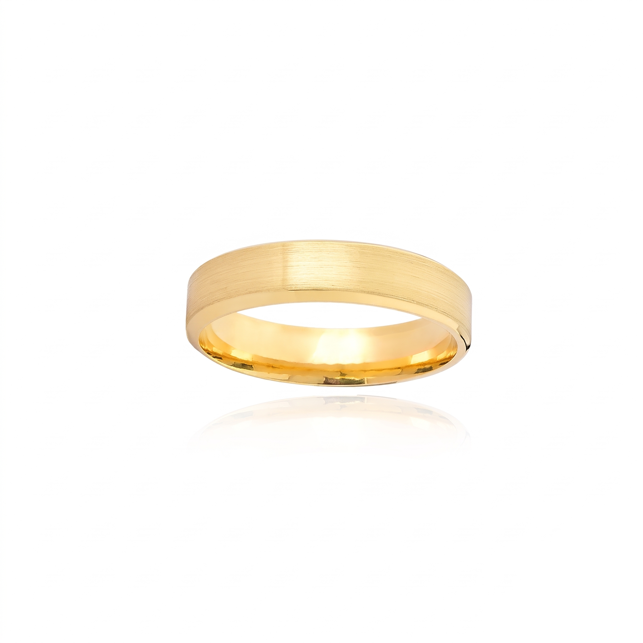 Aliança Contemporânea em Prata 950  - 4,0mm
