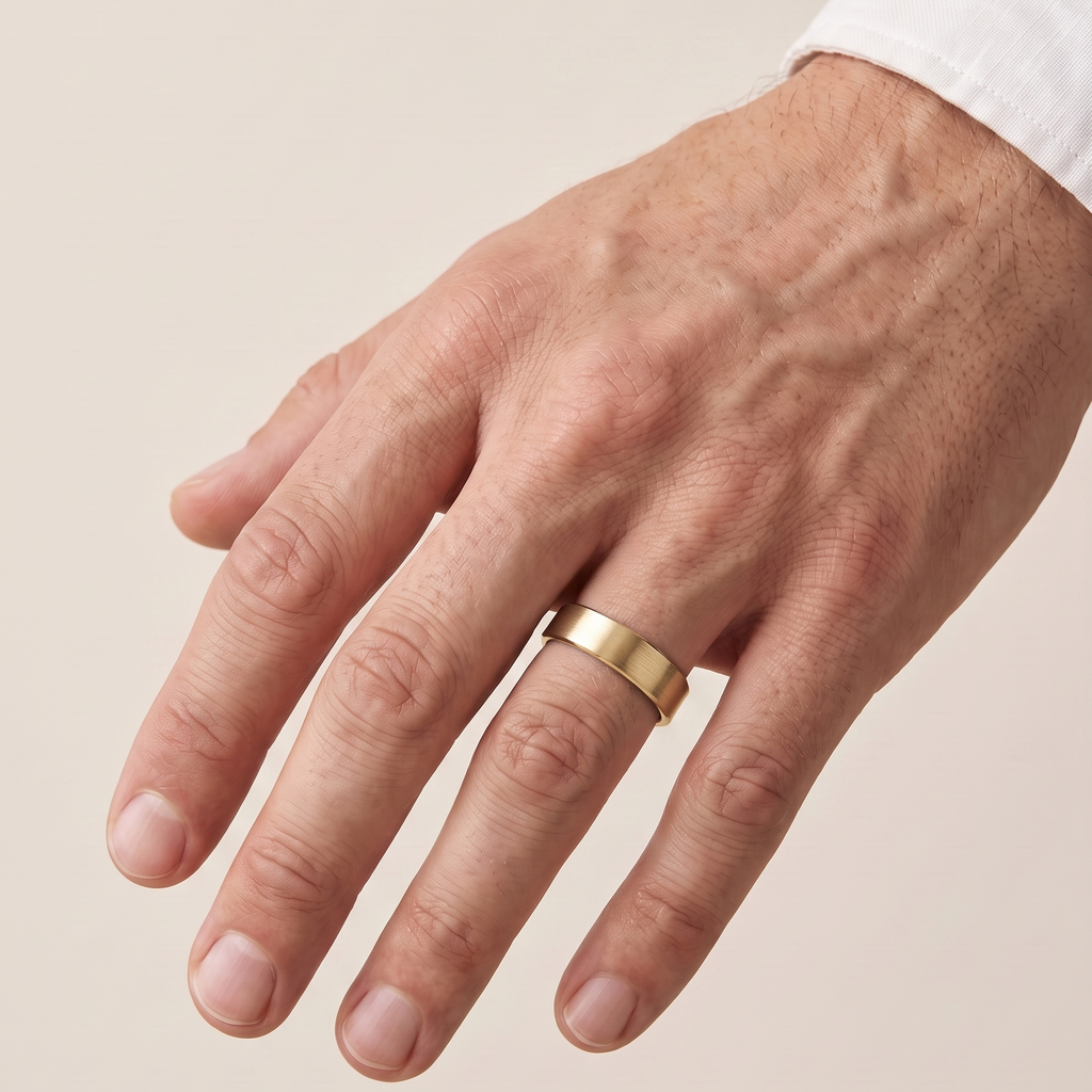 Aliança Contemporânea em Prata 950 - 5,0mm
