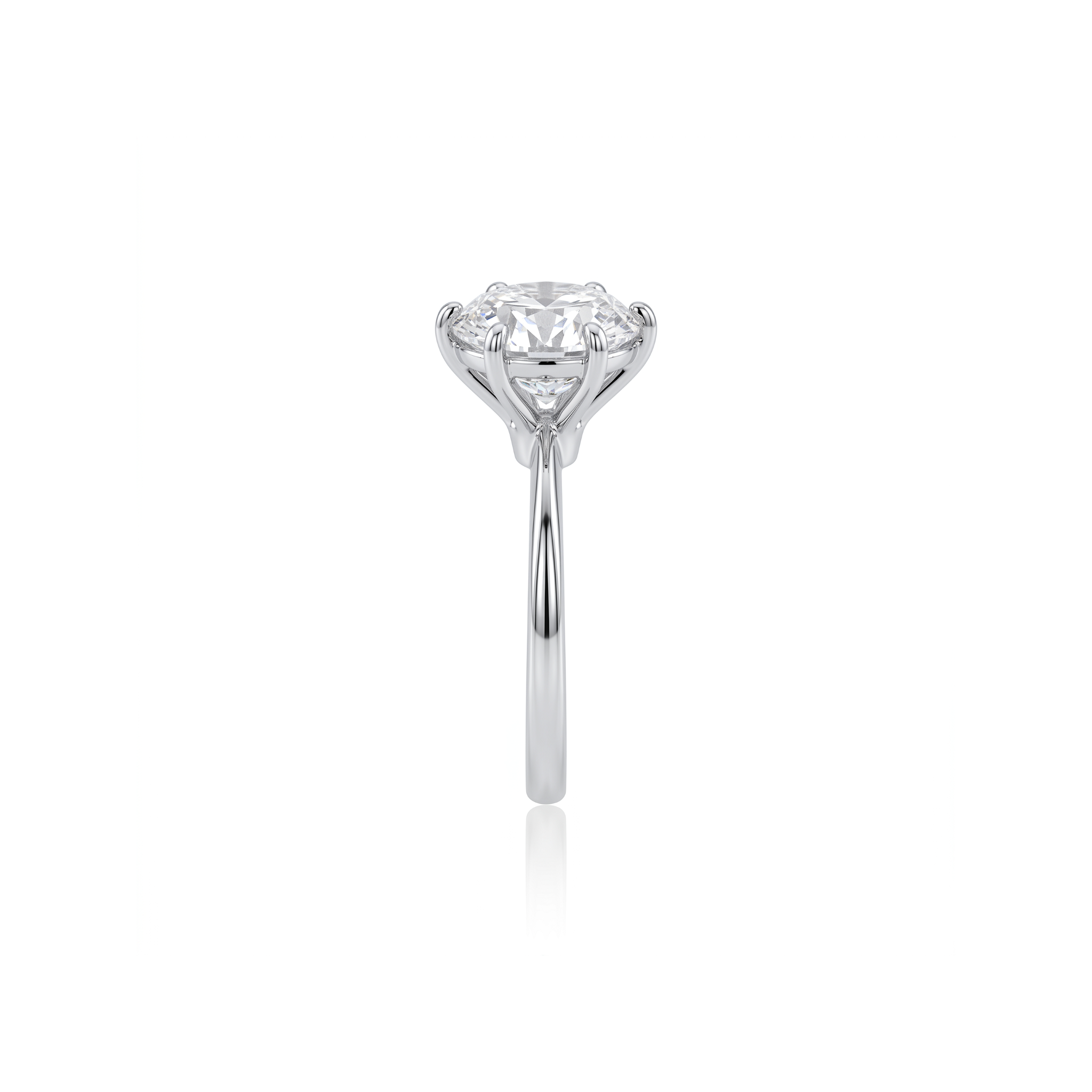 Aliança Solitário Moissanita 11mm - 4,41ct