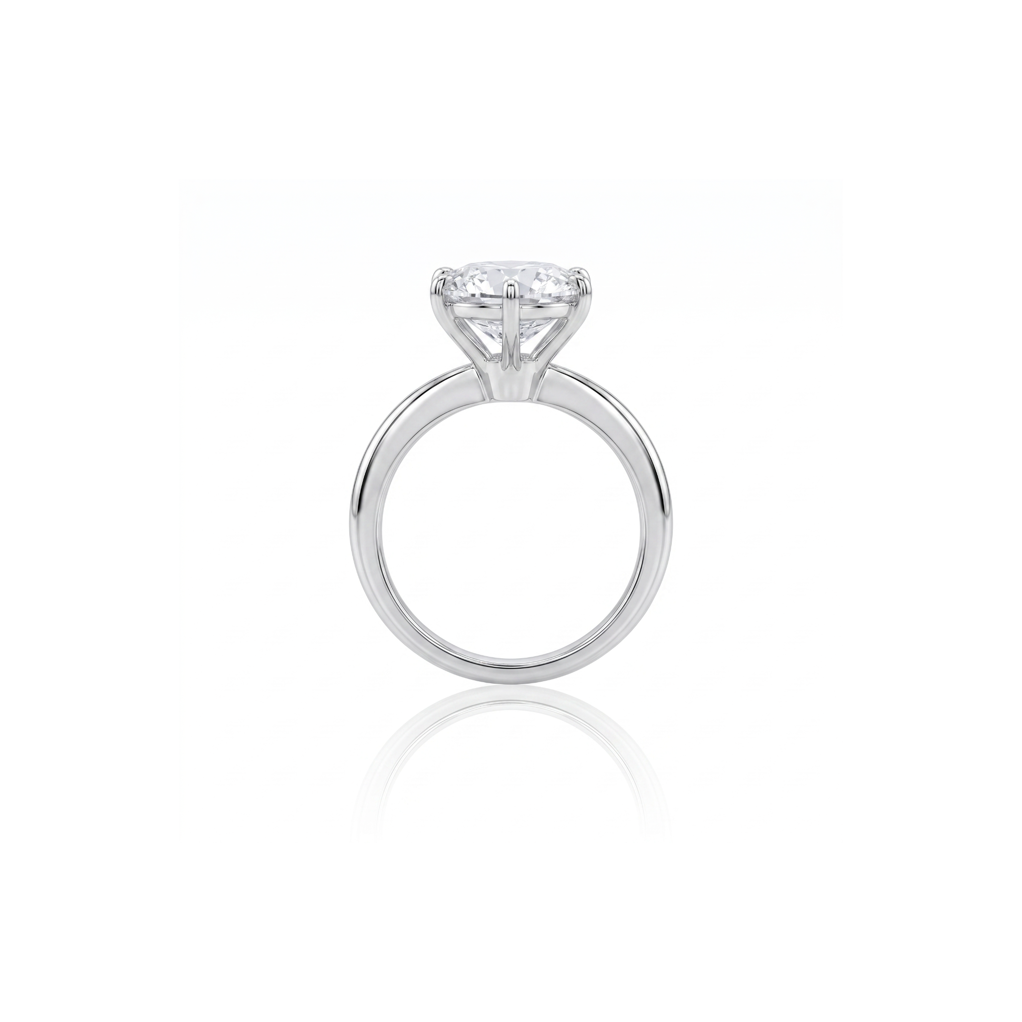 Aliança Solitário Moissanita 11mm - 4,41ct