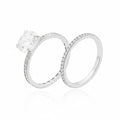 Aliança Solitário 7mm com Aparador