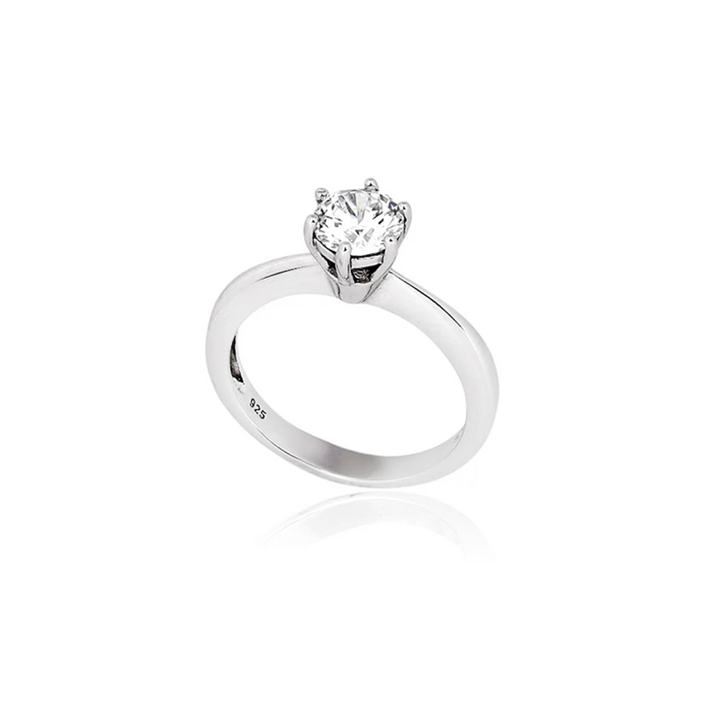 Aliança Solitário Moissanita 1,25ct