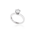 Aliança Solitário Moissanita 1,25ct