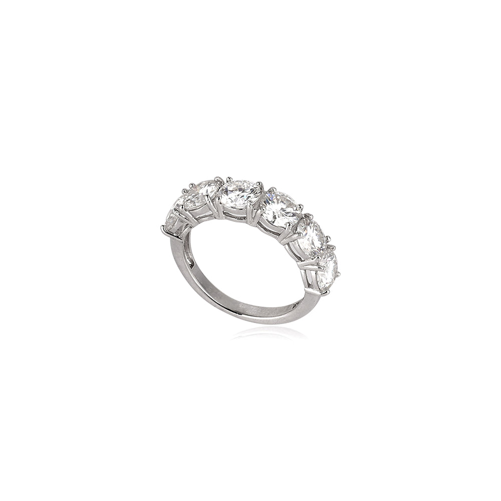 Meia Aliança Moissanita 5mm - 3,00ct
