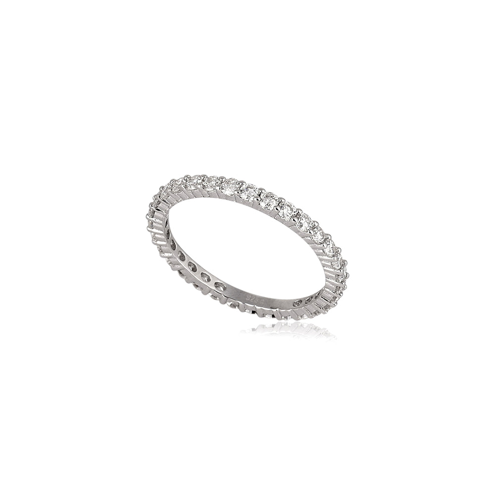Aliança Inteira Moissanitas 2mm - 0,50ct