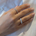 Meia Aliança Moissanita 5mm - 3,00ct