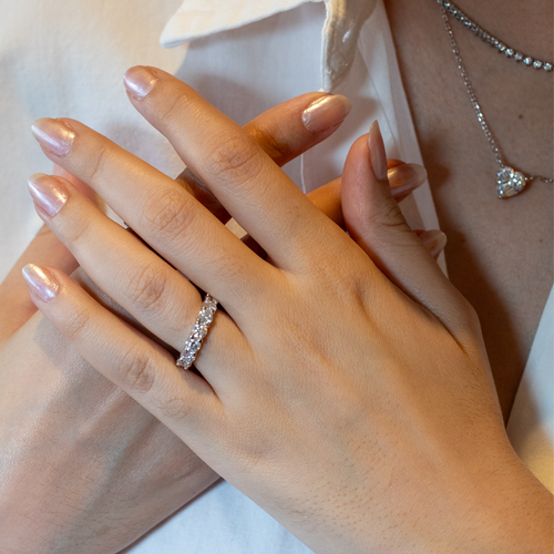 Aliança Inteira Moissanitas 3,5ct