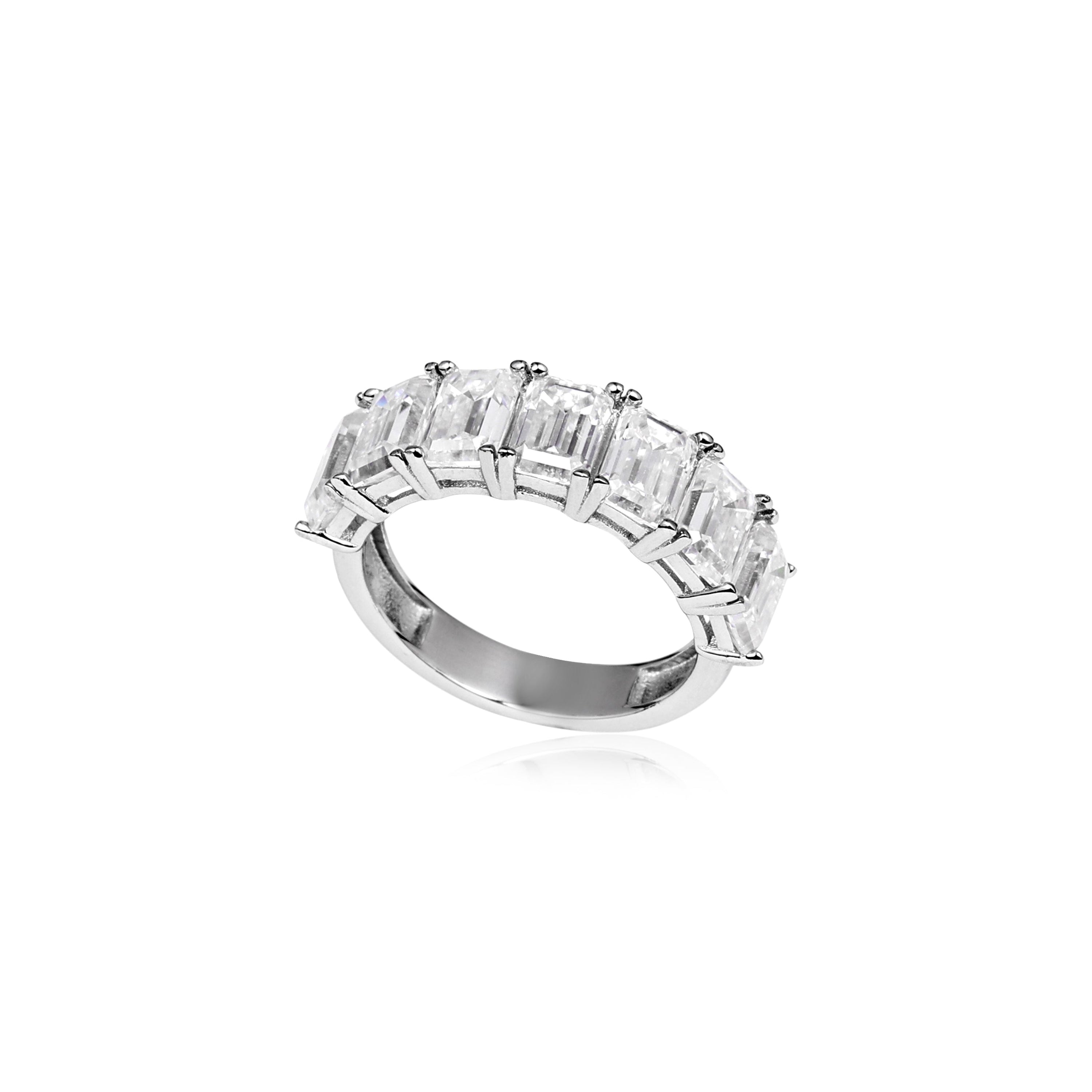 Meia Aliança Baguetes 5.60ct