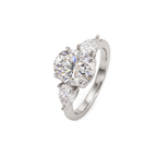 Anel Trio Oval Moissanitas