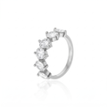 Meia Aliança Moissanitas 5mm - 2.70ct