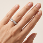 Meia Aliança Moissanitas 5mm - 2.70ct
