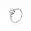 Anel Solitário Moissanita 7mm - 1.16ct