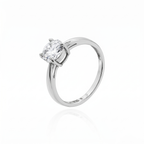Anel Solitário Moissanita 7mm - 1.16ct