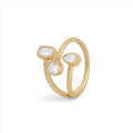 Anel Entreaberto com Moissanitas - 0.75ct