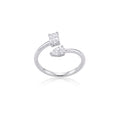 Anel Salpicado com Moissanitas - 0.45ct