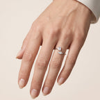 Anel Salpicado com Moissanitas - 0.45ct
