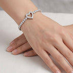 Pulseira Riviera 3mm Coração