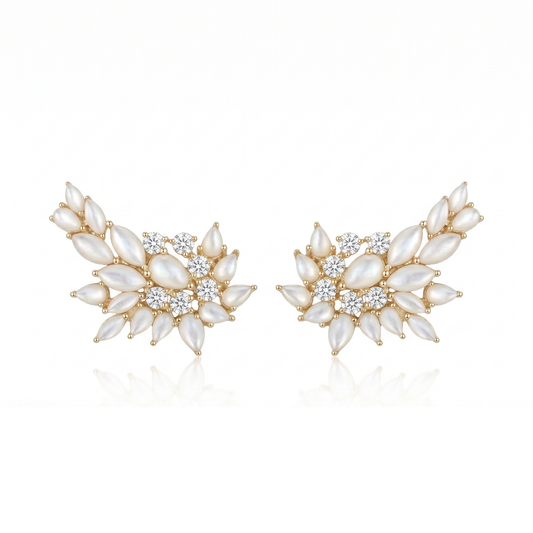 Brinco Alexia Madrepérola Moissanita