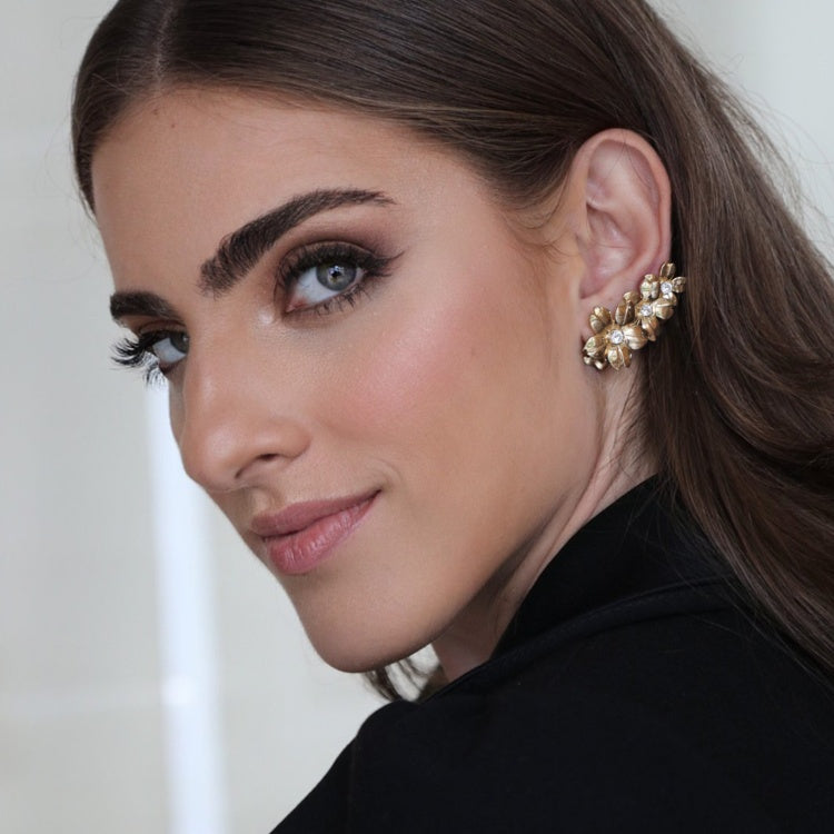 Brinco Earcuff 3 Flores