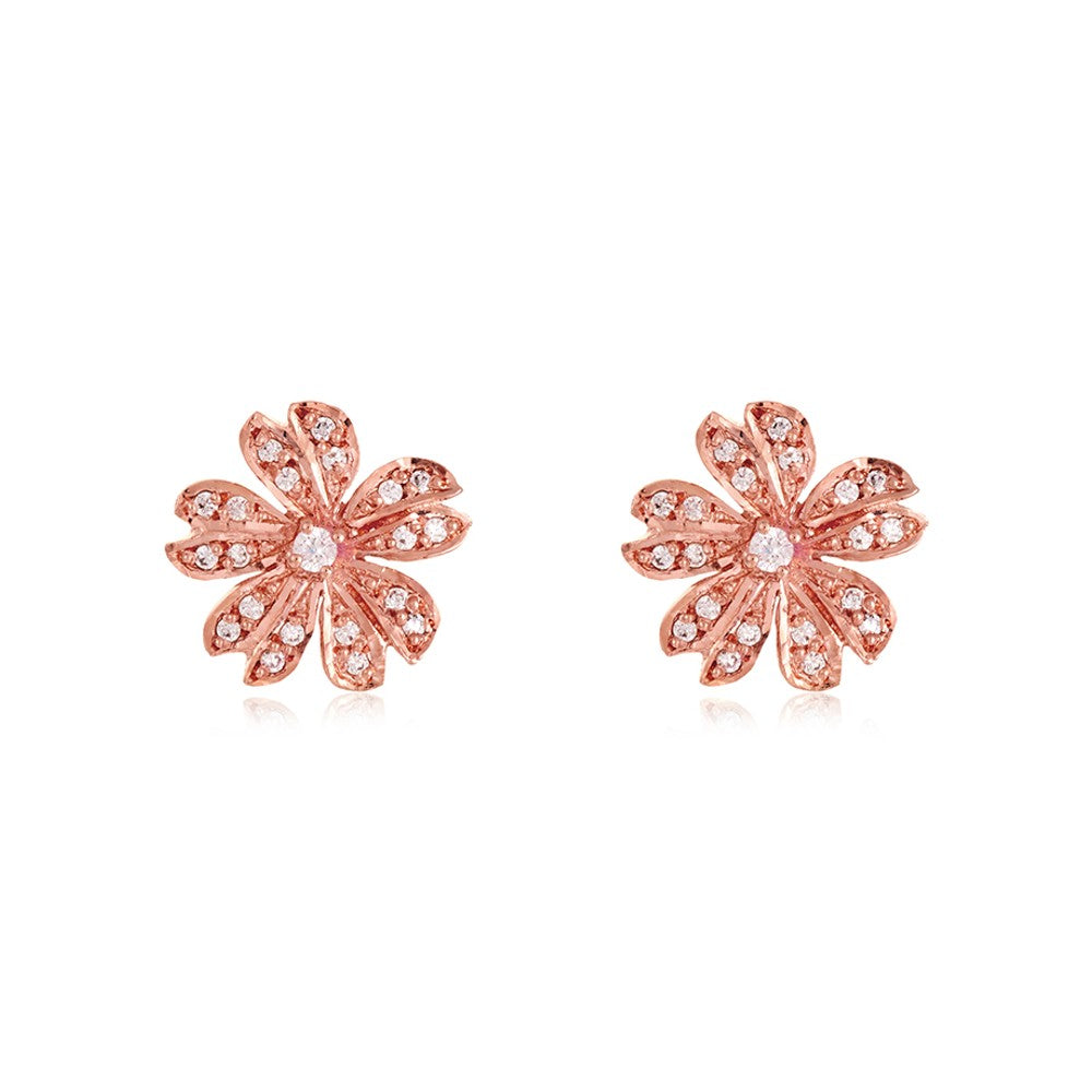 Brinco Flor Pavê Pequeno