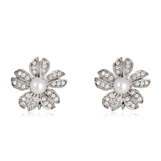 Brinco Flor Pavê Médio